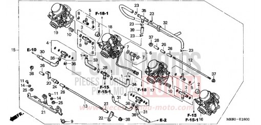 CARBURETOR (ASSY.) CBF600SA4 de 2004